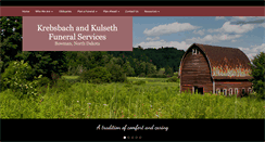 Desktop Screenshot of krebsbachfuneralservice.com